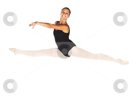 To use this stock image in your creative project, please select the size you need over to the right and click the "Add to Cart" button.
Your downloaded image will come with the Cutcaster watermark removed so don’t worry about the watermark you see on this page. Young Ballet Dancer stock photo, Young female ballet dancer showing various classic positions on a white background - Grand Jet? with Arms positioned for 2nd Arabesque. NOT ISOLATED by Sean Nel
