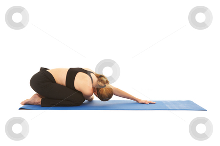To use this stock image in your creative project, please select the size you need over to the right and click the "Add to Cart" button.
Your downloaded image will come with the Cutcaster watermark removed so don’t worry about the watermark you see on this page. Pilates exercise series stock photo, Fit young brunette pilates instructor showing different exercises on a white background a blue yoga mat. White background NOT ISOLATED by Sean Nel