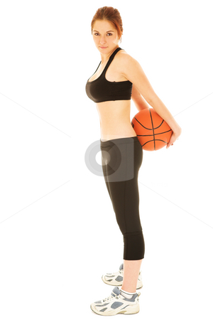 To use this stock image in your creative project, please select the size you need over to the right and click the "Add to Cart" button.
Your downloaded image will come with the Cutcaster watermark removed so don’t worry about the watermark you see on this page. Basketball Girl #10 stock photo, Sexy Girl with Basketball and Black top by Sean Nel