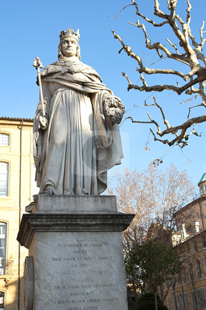 To use this stock image in your creative project, please select the size you need over to the right and click the "Add to Cart" button.
Your downloaded image will come with the Cutcaster watermark removed so don’t worry about the watermark you see on this page. Statues in Aix-en-Provence
stock photo, Old weathered memorial statues on the old town square and marketplace in Aix-En-Provence, France. Outlined against a blue sky on a bright winter day by Sean Nel