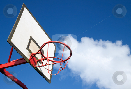 To use this stock image in your creative project, please select the size you need over to the right and click the "Add to Cart" button.
Your downloaded image will come with the Cutcaster watermark removed so don’t worry about the watermark you see on this page. Park basketball ring close up and blue sky. stock photo, Park basketball ring close up and blue sky. by Stephen Rees