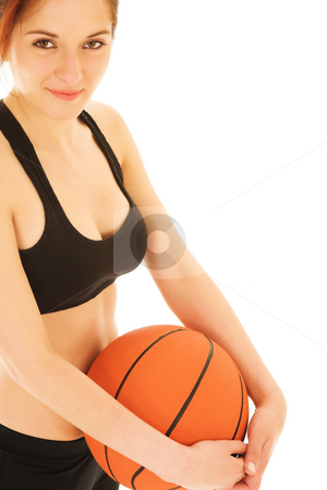 To use this stock image in your creative project, please select the size you need over to the right and click the "Add to Cart" button.
Your downloaded image will come with the Cutcaster watermark removed so don’t worry about the watermark you see on this page. Basketball Girl #2 stock photo, Sexy Girl with Basketball and Black top by Sean Nel