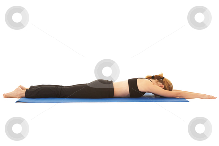 To use this stock image in your creative project, please select the size you need over to the right and click the "Add to Cart" button.
Your downloaded image will come with the Cutcaster watermark removed so don’t worry about the watermark you see on this page. Pilates exercise series stock photo, Fit young brunette pilates instructor showing different exercises on a white background a blue yoga mat. White background NOT ISOLATED by Sean Nel
