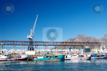 To use this stock image in your creative project, please select the size you need over to the right and click the "Add to Cart" button.
Your downloaded image will come with the Cutcaster watermark removed so don’t worry about the watermark you see on this page. Harbour #19 stock photo, Boats at Cape Town Harbour, South Africa by Sean Nel