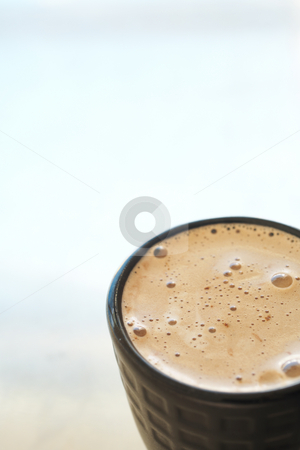 To use this stock image in your creative project, please select the size you need over to the right and click the "Add to Cart" button.
Your downloaded image will come with the Cutcaster watermark removed so don’t worry about the watermark you see on this page. Cafe latte in coffee mug stock photo, Fresh foamy cafe latte in black coffee mug on a silver background with lots of copy space ? Shallow Depth of Field, focus on Foam by Sean Nel