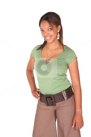 To use this stock image in your creative project, please select the size you need over to the right and click the "Add to Cart" button.
Your downloaded image will come with the Cutcaster watermark removed so don’t worry about the watermark you see on this page. Sexy african businesswoman stock photo, Sexy young adult african businesswoman in a business suit on a white background. NOT ISOLATED by Sean Nel