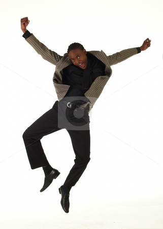 To use this stock image in your creative project, please select the size you need over to the right and click the "Add to Cart" button.
Your downloaded image will come with the Cutcaster watermark removed so don’t worry about the watermark you see on this page. Black Businessman stock photo, Black African businessman on a white background in various positions, stances and with various facial expressions. Part of a series - NOT ISOLATED by Sean Nel
