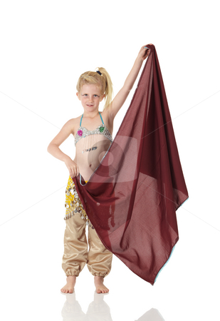To use this stock image in your creative project, please select the size you need over to the right and click the "Add to Cart" button.
Your downloaded image will come with the Cutcaster watermark removed so don’t worry about the watermark you see on this page. Young belly dancing girl stock photo, Young Caucasian belly dancing girl in beautiful decorated clothes on white background and reflective floor. Not isolated by Sean Nel