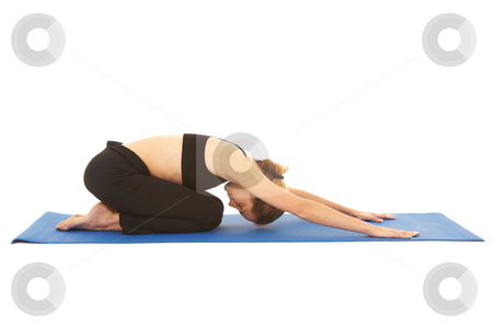 To use this stock image in your creative project, please select the size you need over to the right and click the "Add to Cart" button.
Your downloaded image will come with the Cutcaster watermark removed so don’t worry about the watermark you see on this page. Pilates exercise series stock photo, Fit young brunette pilates instructor showing different exercises on a white background a blue yoga mat. White background NOT ISOLATED by Sean Nel
