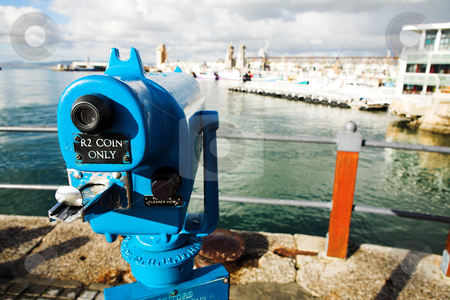 To use this stock image in your creative project, please select the size you need over to the right and click the "Add to Cart" button.
Your downloaded image will come with the Cutcaster watermark removed so don’t worry about the watermark you see on this page. Tourist viewer stock photo, Coin operated view finder or telescope at the Cape Town Waterfront and port area by Sean Nel