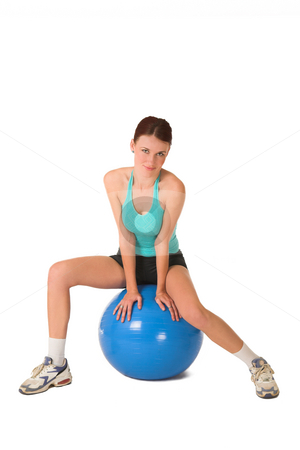 To use this stock image in your creative project, please select the size you need over to the right and click the "Add to Cart" button.
Your downloaded image will come with the Cutcaster watermark removed so don’t worry about the watermark you see on this page. Gym #181 stock photo, Woman sitting on gym ball. by Sean Nel