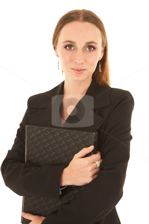 To use this stock image in your creative project, please select the size you need over to the right and click the "Add to Cart" button.
Your downloaded image will come with the Cutcaster watermark removed so don’t worry about the watermark you see on this page. Young caucasian businesswoman stock photo, Young adult brunette businesswoman in a black office outfit on a white background. by Sean Nel
