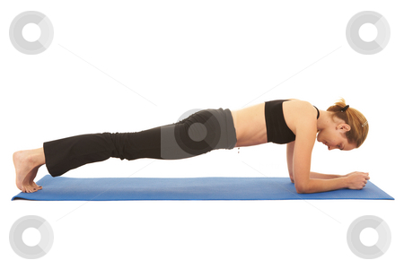 To use this stock image in your creative project, please select the size you need over to the right and click the "Add to Cart" button.
Your downloaded image will come with the Cutcaster watermark removed so don’t worry about the watermark you see on this page. Pilates exercise series stock photo, Fit young brunette pilates instructor showing different exercises on a white background a blue yoga mat. White background NOT ISOLATED by Sean Nel