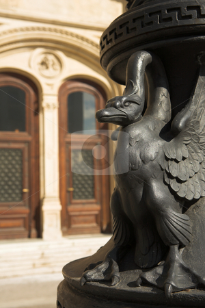 To use this stock image in your creative project, please select the size you need over to the right and click the "Add to Cart" button.
Your downloaded image will come with the Cutcaster watermark removed so don’t worry about the watermark you see on this page. Statue next to building in Vienna stock photo, Statue next to building in Vienna, Austria by Sean Nel