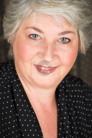 To use this stock image in your creative project, please select the size you need over to the right and click the "Add to Cart" button.
Your downloaded image will come with the Cutcaster watermark removed so don’t worry about the watermark you see on this page. Elderly Italian woman stock photo, Beatiful older caucasian woman in black blouse, with blue-grey eyes and silver hair. by Sean Nel