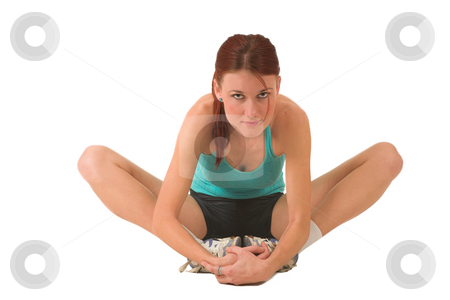 To use this stock image in your creative project, please select the size you need over to the right and click the "Add to Cart" button.
Your downloaded image will come with the Cutcaster watermark removed so don’t worry about the watermark you see on this page. Gym #177 stock photo, Woman in gym wear sitting, holding feet. by Sean Nel