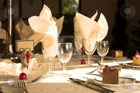 To use this stock image in your creative project, please select the size you need over to the right and click the "Add to Cart" button.
Your downloaded image will come with the Cutcaster watermark removed so don’t worry about the watermark you see on this page. Wedding Reception Table stock photo, Table setting at a wedding reception - Natural Light by Sean Nel