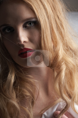 To use this stock image in your creative project, please select the size you need over to the right and click the "Add to Cart" button.
Your downloaded image will come with the Cutcaster watermark removed so don’t worry about the watermark you see on this page. Nude adult woman stock photo, Sensual naked young blonde adult Caucasian woman, wrapped in a satin, silk sheet. High contrast image. by Sean Nel
