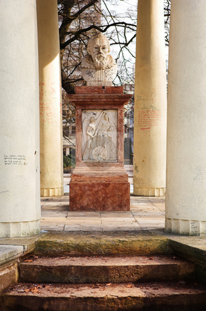 To use this stock image in your creative project, please select the size you need over to the right and click the "Add to Cart" button.
Your downloaded image will come with the Cutcaster watermark removed so don’t worry about the watermark you see on this page. Tribute to Johannes Kepler stock photo, Tribute to Johannes Kepler in a park in Regensburg, Germany during a suny day in winter by Sean Nel