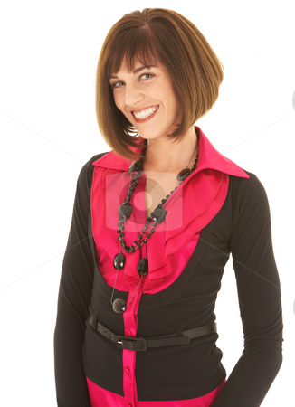 To use this stock image in your creative project, please select the size you need over to the right and click the "Add to Cart" button.
Your downloaded image will come with the Cutcaster watermark removed so don’t worry about the watermark you see on this page. Sexy brunette businesswoman stock photo, Sexy young adult Caucasian businesswoman in a red and black office outfit against a white background. NOT ISOLATED by Sean Nel