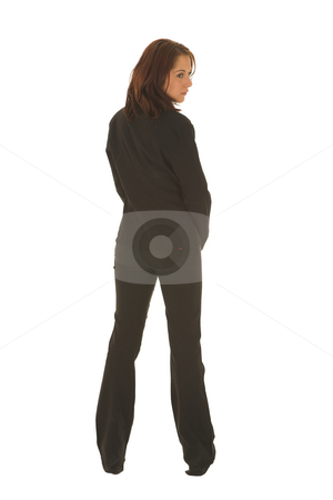 To use this stock image in your creative project, please select the size you need over to the right and click the "Add to Cart" button.
Your downloaded image will come with the Cutcaster watermark removed so don’t worry about the watermark you see on this page. Business Woman stock photo, Business woman with brown hair, dressed in a white shirt with black stripes by Sean Nel