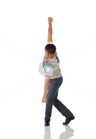 To use this stock image in your creative project, please select the size you need over to the right and click the "Add to Cart" button.
Your downloaded image will come with the Cutcaster watermark removed so don’t worry about the watermark you see on this page. Single male tap dancer stock photo, Single Caucasian male tap dancer wearing jeans showing various steps in studio with white background and reflective floor. Not isolated by Sean Nel