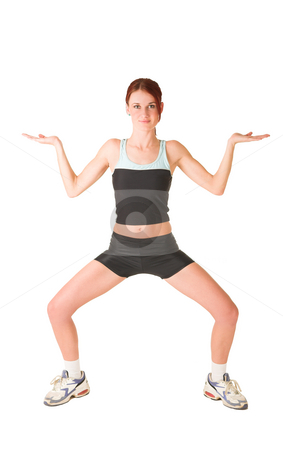 To use this stock image in your creative project, please select the size you need over to the right and click the "Add to Cart" button.
Your downloaded image will come with the Cutcaster watermark removed so don’t worry about the watermark you see on this page. Gym#137 stock photo, Woman standing in tao position. by Sean Nel
