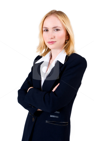 To use this stock image in your creative project, please select the size you need over to the right and click the "Add to Cart" button.
Your downloaded image will come with the Cutcaster watermark removed so don’t worry about the watermark you see on this page. Lena Talberg #3 stock photo, Business woman in formal black suit, arms folded by Sean Nel