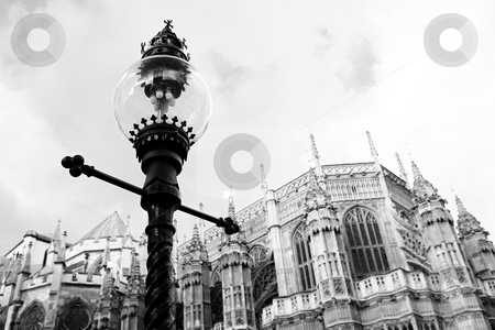 To use this stock image in your creative project, please select the size you need over to the right and click the "Add to Cart" button.
Your downloaded image will come with the Cutcaster watermark removed so don’t worry about the watermark you see on this page. London #55 stock photo, Westminster Central hall, London. shallow DOF - streetlight in focus, building out of focus. Black and white photograph by Sean Nel