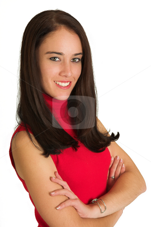 To use this stock image in your creative project, please select the size you need over to the right and click the "Add to Cart" button.
Your downloaded image will come with the Cutcaster watermark removed so don’t worry about the watermark you see on this page. Business Woman #535 stock photo, Portrait of a brunette business woman, standing with her arms folded, smiling by Sean Nel
