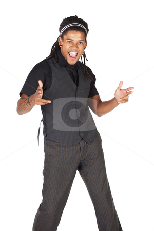 To use this stock image in your creative project, please select the size you need over to the right and click the "Add to Cart" button.
Your downloaded image will come with the Cutcaster watermark removed so don’t worry about the watermark you see on this page. Handsome African businessman stock photo, Handsome African businessman in black suit on white background. Not isolated by Sean Nel