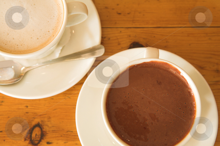 To use this stock image in your creative project, please select the size you need over to the right and click the "Add to Cart" button.
Your downloaded image will come with the Cutcaster watermark removed so don’t worry about the watermark you see on this page. Lunch #32 stock photo, Hot chocolate and coffee on a wooden table by Sean Nel