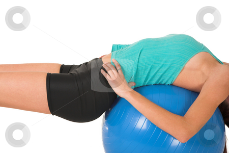To use this stock image in your creative project, please select the size you need over to the right and click the "Add to Cart" button.
Your downloaded image will come with the Cutcaster watermark removed so don’t worry about the watermark you see on this page. Gym # 158 stock photo, Woman in gym wear working out, on her back on ball. by Sean Nel