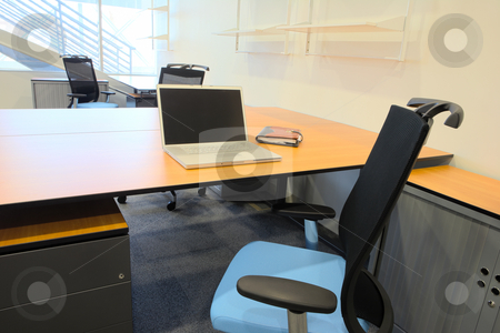 To use this stock image in your creative project, please select the size you need over to the right and click the "Add to Cart" button.
Your downloaded image will come with the Cutcaster watermark removed so don’t worry about the watermark you see on this page. Interior of a new office stock photo, Empty office with new modern office furniture, including desks, cupboards, filing cabinets and chairs. Two orange chairs facing out. HDR type image by Sean Nel