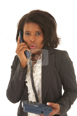 To use this stock image in your creative project, please select the size you need over to the right and click the "Add to Cart" button.
Your downloaded image will come with the Cutcaster watermark removed so don’t worry about the watermark you see on this page. Beautiful African businesswoman stock photo, Portrait of a beautiful young African businesswoman talking on the phone on white background. NOT ISOLATED by Sean Nel