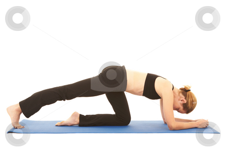 To use this stock image in your creative project, please select the size you need over to the right and click the "Add to Cart" button.
Your downloaded image will come with the Cutcaster watermark removed so don’t worry about the watermark you see on this page. Pilates exercise series stock photo, Fit young brunette pilates instructor showing different exercises on a white background with basic pilates equipment ion a yoga mat. White background, NOT ISOLATED by Sean Nel
