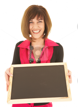 To use this stock image in your creative project, please select the size you need over to the right and click the "Add to Cart" button.
Your downloaded image will come with the Cutcaster watermark removed so don’t worry about the watermark you see on this page. Sexy brunette businesswoman stock photo, Sexy young adult Caucasian businesswoman in a red and black office outfit against a white background holding an empty chalkboard with copy space. NOT ISOLATED by Sean Nel