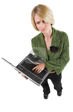 To use this stock image in your creative project, please select the size you need over to the right and click the "Add to Cart" button.
Your downloaded image will come with the Cutcaster watermark removed so don’t worry about the watermark you see on this page. Heidi Booysen #29 stock photo, Business woman green jacket, holding laptop by Sean Nel