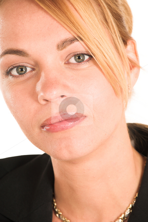To use this stock image in your creative project, please select the size you need over to the right and click the "Add to Cart" button.
Your downloaded image will come with the Cutcaster watermark removed so don’t worry about the watermark you see on this page. Businesswoman #260 stock photo, Blonde business lady in formal black suit. by Sean Nel