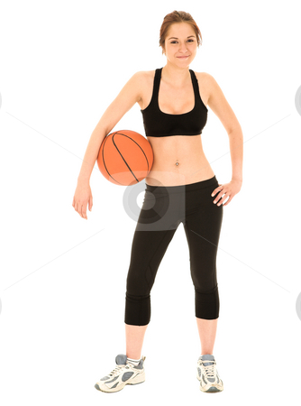 To use this stock image in your creative project, please select the size you need over to the right and click the "Add to Cart" button.
Your downloaded image will come with the Cutcaster watermark removed so don’t worry about the watermark you see on this page. Sexy brunette fitness woman stock photo, Sexy young adult Caucasian woman in a black training wear with a basketball under her arm. NOT ISOLATED by Sean Nel