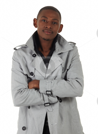 To use this stock image in your creative project, please select the size you need over to the right and click the "Add to Cart" button.
Your downloaded image will come with the Cutcaster watermark removed so don’t worry about the watermark you see on this page. Black African Businessman stock photo, Young black african businessman in a formal suite and grey jacket and on a white background - NOT ISOLATED by Sean Nel