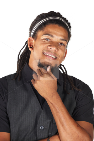 To use this stock image in your creative project, please select the size you need over to the right and click the "Add to Cart" button.
Your downloaded image will come with the Cutcaster watermark removed so don’t worry about the watermark you see on this page. Handsome African businessman stock photo, Handsome African businessman in black suit on white background. Not isolated by Sean Nel