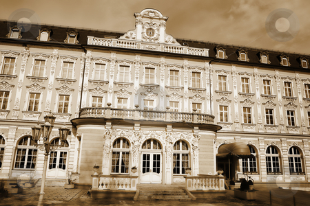 To use this stock image in your creative project, please select the size you need over to the right and click the "Add to Cart" button.
Your downloaded image will come with the Cutcaster watermark removed so don’t worry about the watermark you see on this page. Building in Regensburg stock photo, Tall building in Regensburg, Germany during a sunny day in winter. Sepia color by Sean Nel