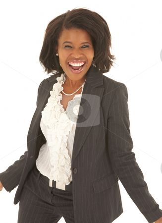 To use this stock image in your creative project, please select the size you need over to the right and click the "Add to Cart" button.
Your downloaded image will come with the Cutcaster watermark removed so don’t worry about the watermark you see on this page. Sexy african businesswoman stock photo, Sexy young adult african businesswoman in a business suit on a white background, dancing. NOT ISOLATED by Sean Nel