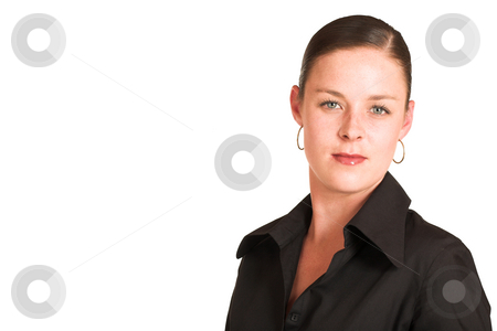 To use this stock image in your creative project, please select the size you need over to the right and click the "Add to Cart" button.
Your downloaded image will come with the Cutcaster watermark removed so don’t worry about the watermark you see on this page. Charmaine Shoultz #3 stock photo, Business woman dressed in a black shirt. Copy space by Sean Nel