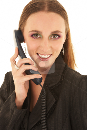 To use this stock image in your creative project, please select the size you need over to the right and click the "Add to Cart" button.
Your downloaded image will come with the Cutcaster watermark removed so don’t worry about the watermark you see on this page. Young caucasian businesswoman stock photo, Young adult brunette businesswoman in a black office outfit on a white background. by Sean Nel