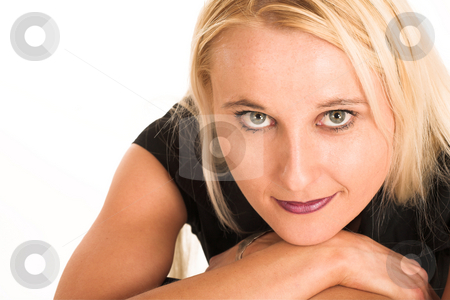 To use this stock image in your creative project, please select the size you need over to the right and click the "Add to Cart" button.
Your downloaded image will come with the Cutcaster watermark removed so don’t worry about the watermark you see on this page. Business Woman #378 stock photo, Blond business woman, dressed in a black clothes. by Sean Nel