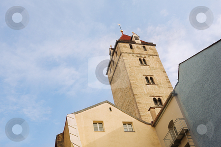 To use this stock image in your creative project, please select the size you need over to the right and click the "Add to Cart" button.
Your downloaded image will come with the Cutcaster watermark removed so don’t worry about the watermark you see on this page. Straubing #3 stock photo, Straubing skyline from Theresienplatz by Sean Nel