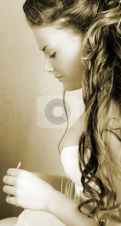To use this stock image in your creative project, please select the size you need over to the right and click the "Add to Cart" button.
Your downloaded image will come with the Cutcaster watermark removed so don’t worry about the watermark you see on this page. Lingerie#259 stock photo, Woman in underwear sitting on a bed. Looking down. by Sean Nel