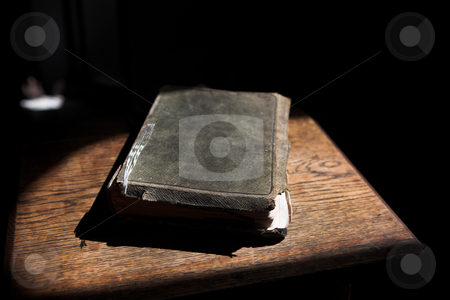 To use this stock image in your creative project, please select the size you need over to the right and click the "Add to Cart" button.
Your downloaded image will come with the Cutcaster watermark removed so don’t worry about the watermark you see on this page. Leather covered bible lying on a table stock photo, Leather covered old bible lying on a wooden table in a beam of sunlight (not an isolated image) Shallow Depth of field by Sean Nel